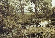 Isaac Levitan Overgrown Pond oil painting